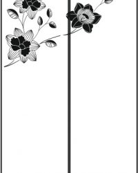 Пескоструйный рисунок Цветы 214